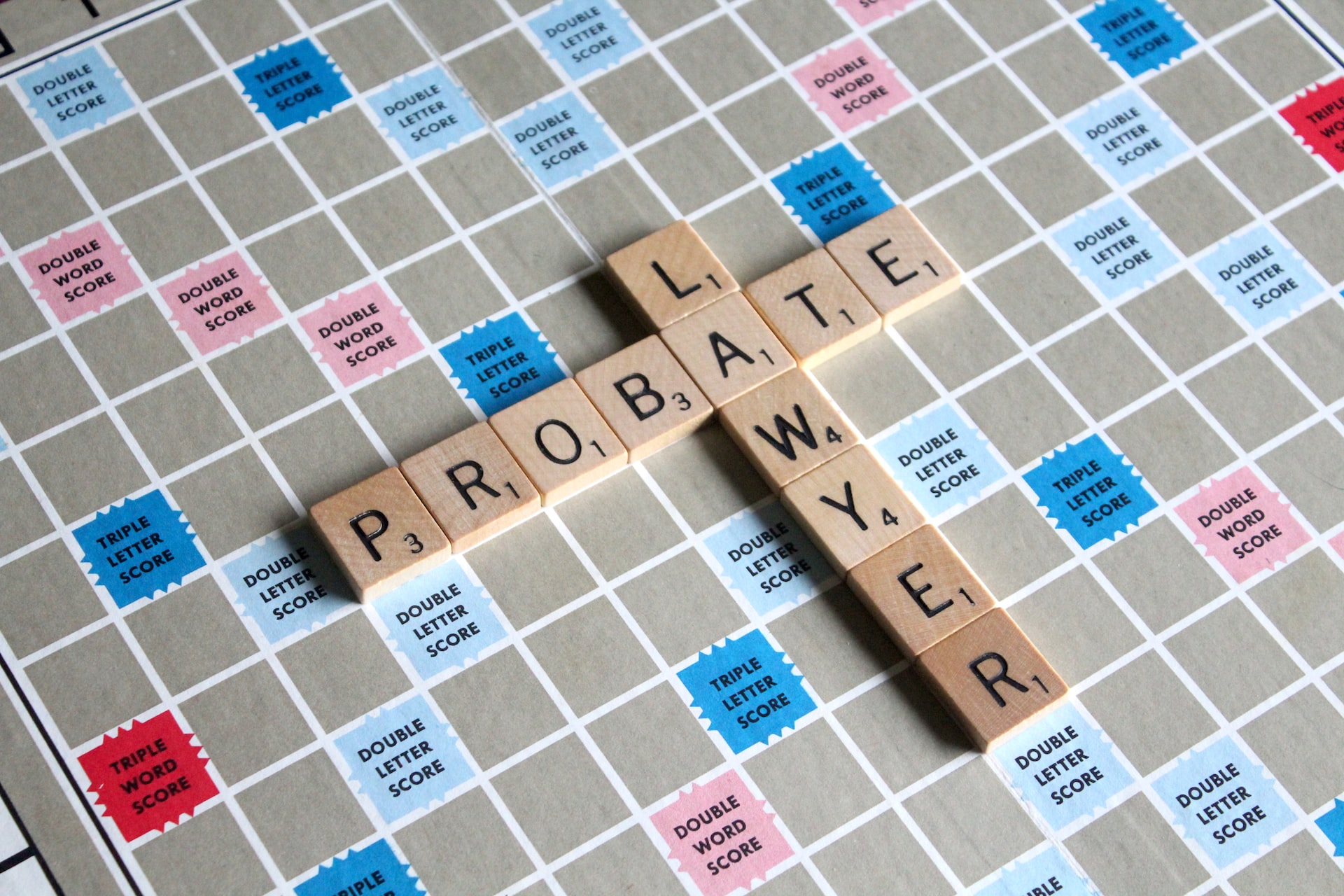 how probate works - scrabble tiles say probate lawyer